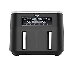 Ninja Foodi Dual Zone Digital Air Fryer, 2 Drawers, 7.6L, 6-in-1, Uses No Oil, Air Fry, Max Crisp, Roast, Bake, Reheat, Deh…