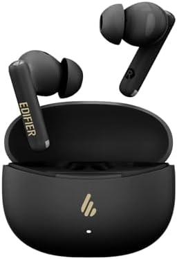 Edifier X5 Pro ANC搭載 完全ワイヤレスイヤホン Bluetooth 5.3 ノイズキャンセリング搭載/外音取り込み/通話ノイズリダクション/31時間再生/IP54防水/専用アプリ/低遅延ゲームモード カナル型 スマホ iPhone Android PC (ブラック)