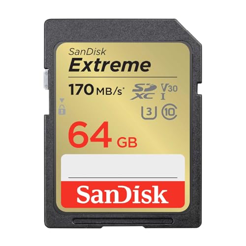 【 サンディスク 正規品 】 SDカード 64GB SDXC Class10 UHS-I U3 V30 SanDisk Extreme SDSDXV2-064G-GHJIN...