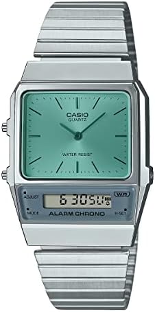 [カシオ] CASIO スタンダード STANDARD アナデジ クオーツ 腕時計 AQ-800EC-2A ユニセックス ブルーグリーン 海外モデル [並行輸入品]