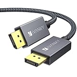 Displayport ケーブル,iVanky【VESA認証ゲーミングDPケーブル 1.2/4K/2M】4K@60Hz/ 2K@165Hz/ 2K@144Hz, DP to DP ケーブル，最大21.6Gbpsハイスピード，PC/ASUS/Dell/Acer ノートパソコン/テレビ対応