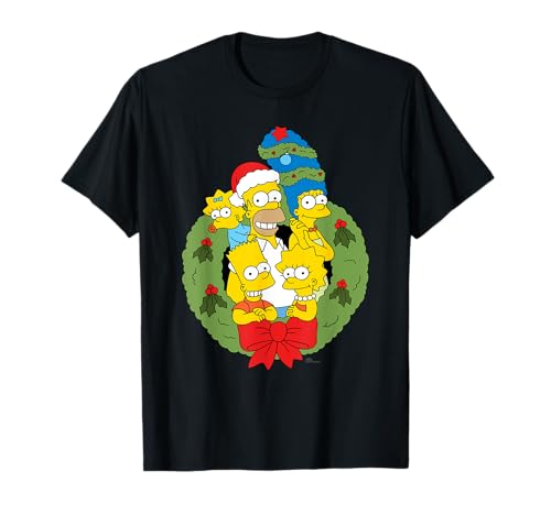 ザ・シンプソンズ ホリデー ファミリー クリスマス リース Tシャツ