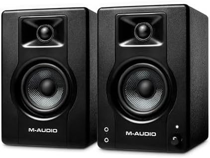 M-Audio モニタースピーカー アクティブスピーカー pc スピーカー ゲーミング 音楽制作 RCA入力端子 L/Rペア 120W 3.5インチ BX3