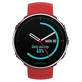 Polar Vantage M -Reloj con GPS y Frecuencia Cardíaca - Multideporte y programas de running - Resistente al agua, ligero - Rojo Talla M/L