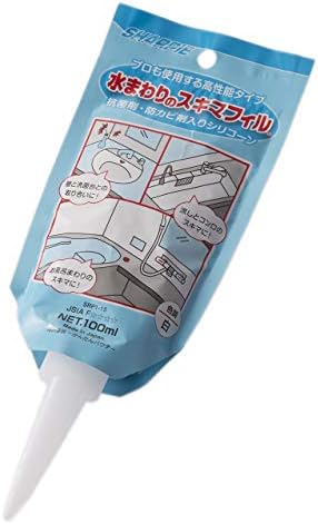 シャープ化学 水まわりのスキマフィル SRP1-15 100ml 白 防水シール 補修 浴室 洗面台 流し台 浴槽