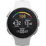 Polar Vantage V-Reloj Premium con GPS y Frecuencia Cardíaca, Multideporte y Perfil de Triatlón, Potencia de Running, Batería Ultra Larga, Resistente al Agua, M/L, Blanco