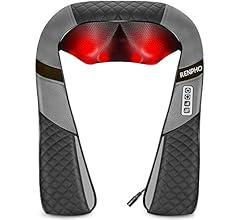 Neck Back Massager with Heat, RENPHO Shiatsu Shoulder Massager with Electric Deep Tissue Kneading Massage, Back, Leg, Foot,…