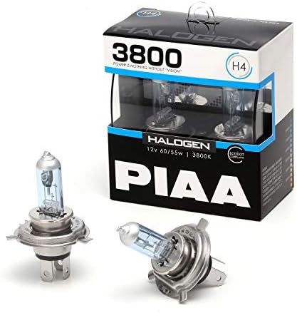 PIAA(ピア) ヘッドライト・フォグランプ用 ハロゲン H4 3800K 車検対応 2個入 12V 60/55W ECE規格準拠 HS704