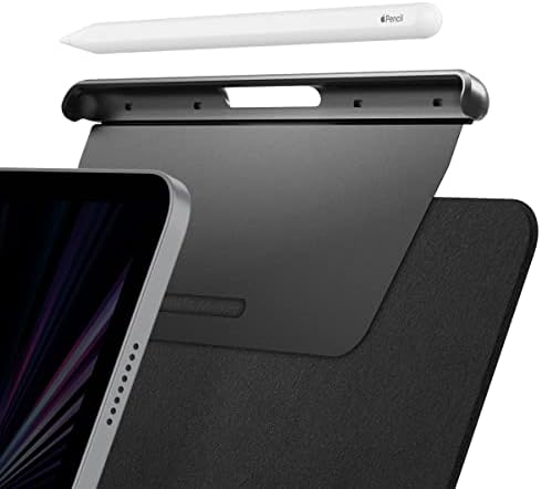 Spigen iPad Pencil ケース マジックキーボード Pencil ホルダー アップルペンシル対応 スリム 薄型 保護 紛失防止 APP04545 (ブラック)