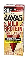 SAVAS(ザバス) MILK PROTEIN 脂肪0 チョコレート風味 200ml×24本 たんぱく20g 明治 ミルクプロテイン