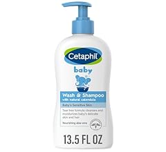 Cetaphil Baby Wash & Shampoo with Organic Calendula,Tear Free, Paraben, Colorant & Mineral Oil Free, 13.5 Fl. Oz, Wiea-aess…