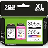 Firstoner 305XL de Cartuchos de Tinta, 305XL Cartuchos de Tinta Negra y de Color Compatibles con los Cartuchos HP 305 para Envy 6000 6032 6020 6055 Pro 6400 DeskJet 2700 2720e 2722 2752 Plus 4100