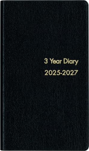 博文館 手帳 2025年 3年連用手帳 黒 No.60 (2025年 1月始まり)