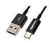 Amazonベーシック USB C ケーブル (USB-C to USB-A 2.0) 高速充電 速度480Mbps USB-IF認証取得 Apple iPhone 15/iPad/Samsung Galaxy/タブレット/ノートパソコン用 0.9 m ブラック