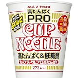 カップヌードル PRO 高たんぱく&低糖質 [1日分の食物繊維入り] 日清食品 カップ麺 74g×12個