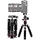 Tabletop Camera Tripod,Portable Metal Mini Tripod,20" DSLR Aluminum Travel Tripod with 360 Degree Pan Ball Head Load up to 13