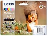 Epson 378 Squirrel Genuine Multipack, cartuchos de tinta de 6 colores, tinta Claria Photo HD, Normal