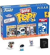 Funko Pop! Bitty: Pixar Mini Collectible Toys 4-Pack - Wall-E, EVE, Remy, & Mystery Chase Figure ...