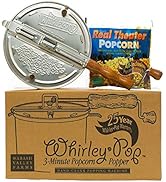 Original Whirley-Pop Popper Kit - Nylon Gears - Silver - 1 Real Theater All Inclusive Popping Kit