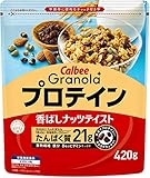 フルグラ カルビー グラノーラプラス プロテイン 420g×8袋 栄養機能食品 たんぱく質 食物繊維 鉄分 ビタミン ホエイプロテイン大豆 アーモンド 朝食 ロカボ