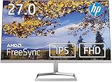 HP モニター 27インチ ディスプレイ フルHD 非光沢IPSパネル 超薄型 省スペース スリムベゼル HP M27fw 背面ホワイト 3年保証付き（型番：2H1B1AA-AAAA）