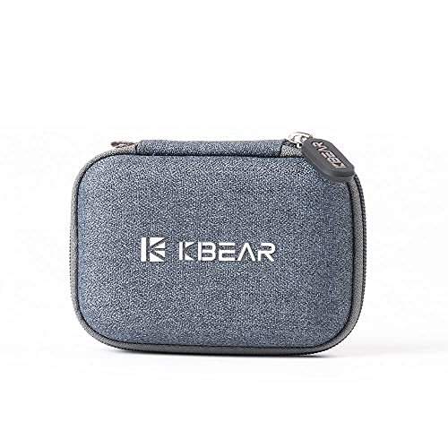 KBEAR イヤホンケース 収納ボックス イヤピース小物入れ ポーチ ピルケースコンパクト 保護ケース耐圧力 頑丈 (ケース)