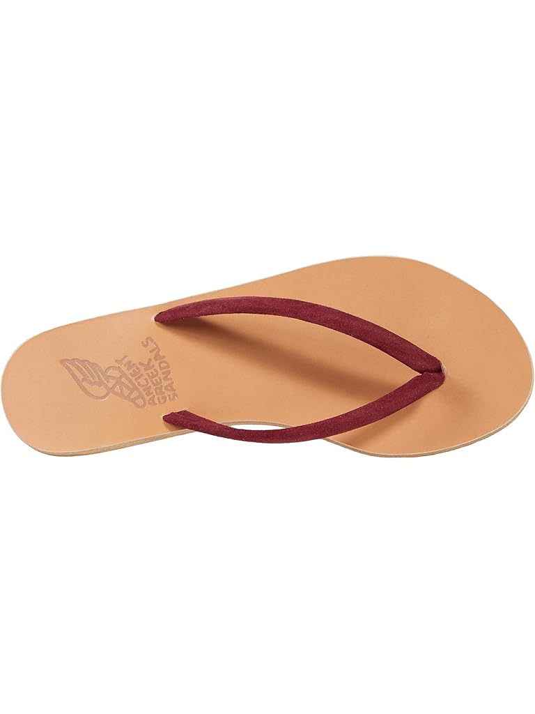 Burgundy Ancient Greek Sandals Lexi