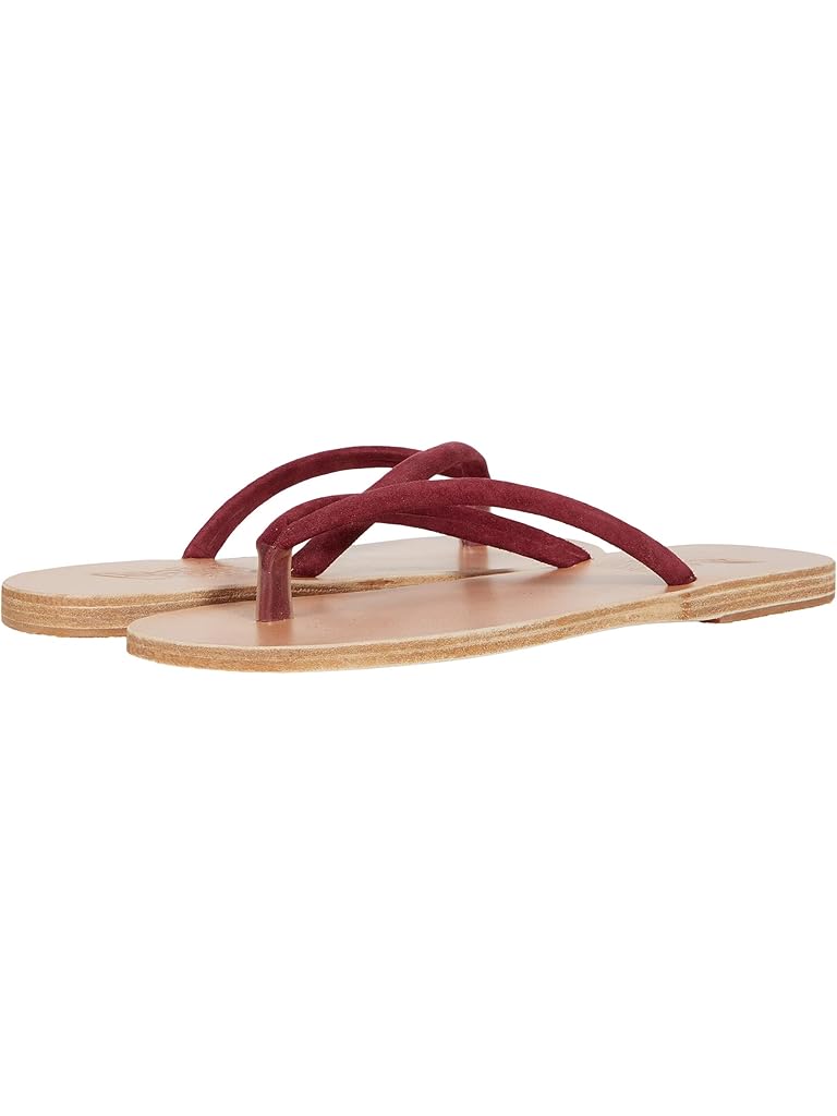 Burgundy Ancient Greek Sandals Lexi