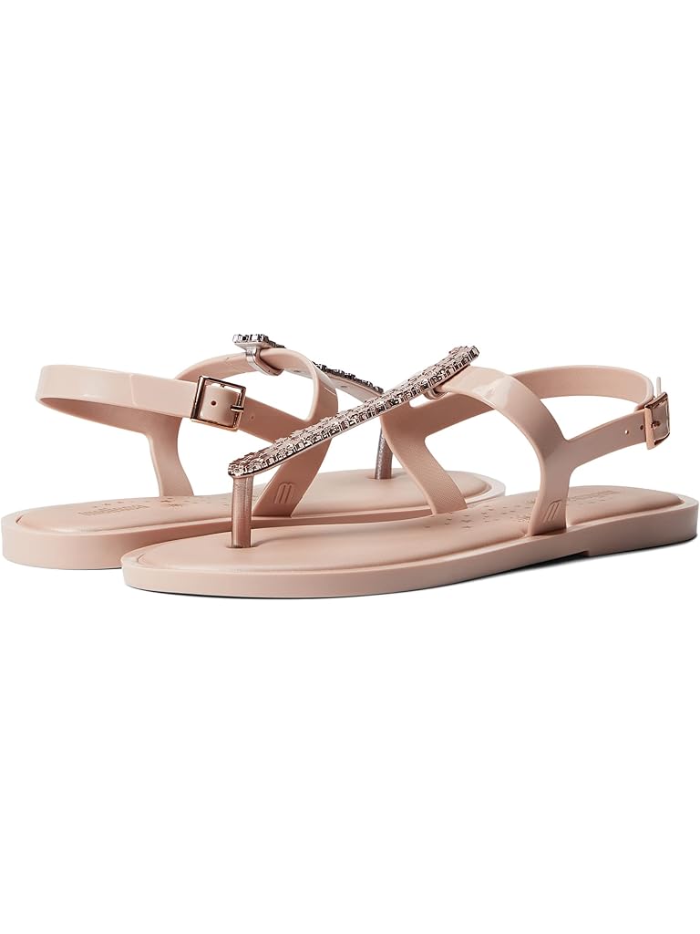 Pink Melissa Shoes Slim Sandal II