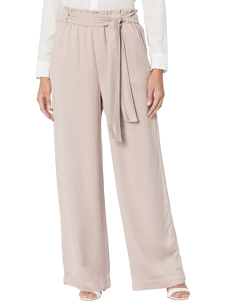 bella dahl Belted Ruffle Edge Wide Leg