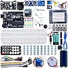 ELEGOO UNO Project Super Starter Kit with Tutorial, 5V Relay, UNO R3, Power Supply Module, Servo Motor, 9V Battery with DC, Prototype Expansion Board, ect. for Arduino