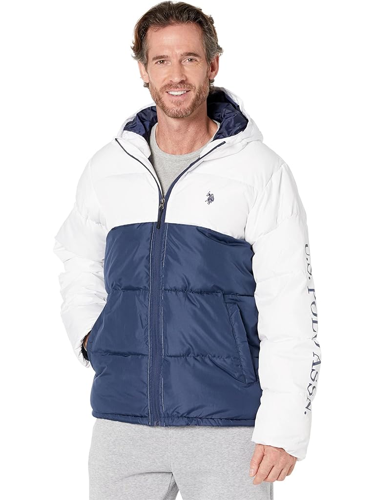 U.S. POLO ASSN. Color-Blocked Padded Puffer