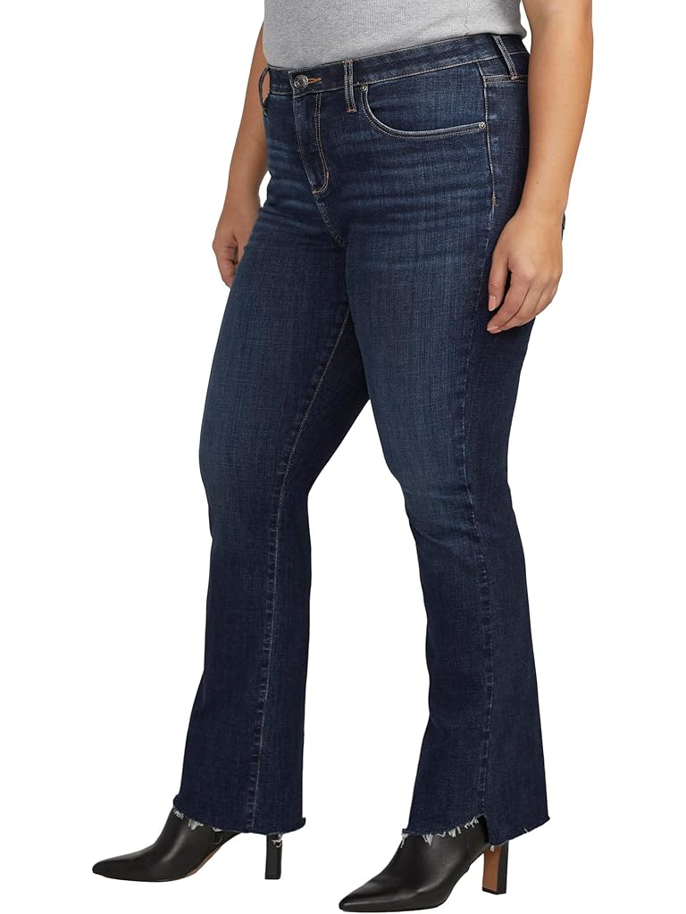 White Jag Jeans Plus Size Eloise Mid-Rise Bootcut Jeans