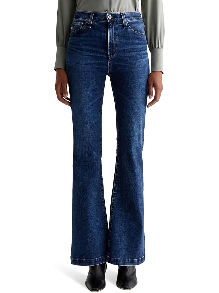 Navy AG Jeans Madi Super High Rise Flare Jeans in Vp 10 Years Zurich