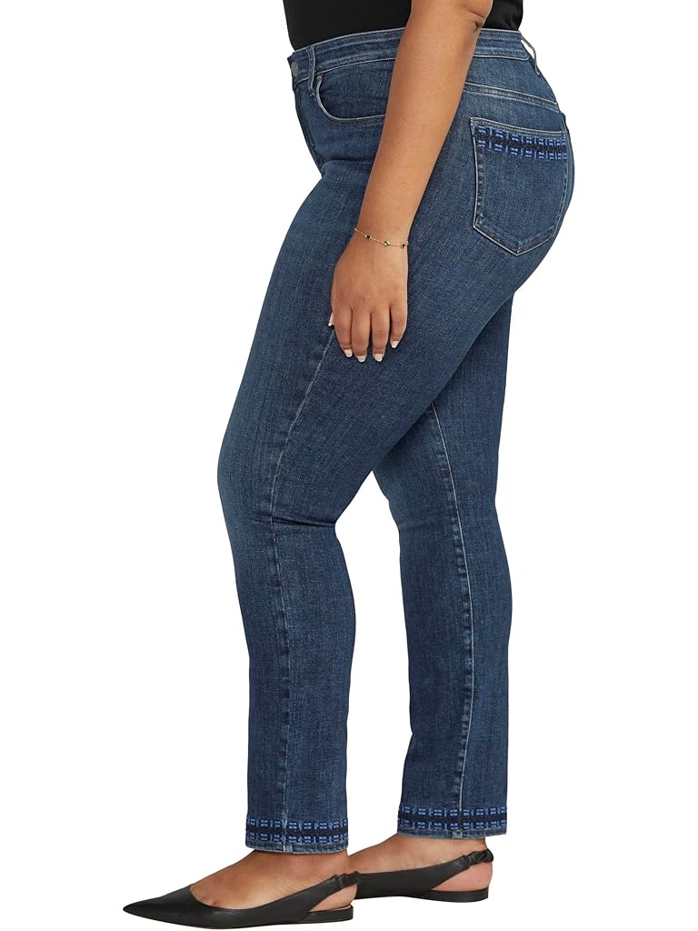 Black Jag Jeans Plus Size Ruby Mid-Rise Straight Leg Jeans