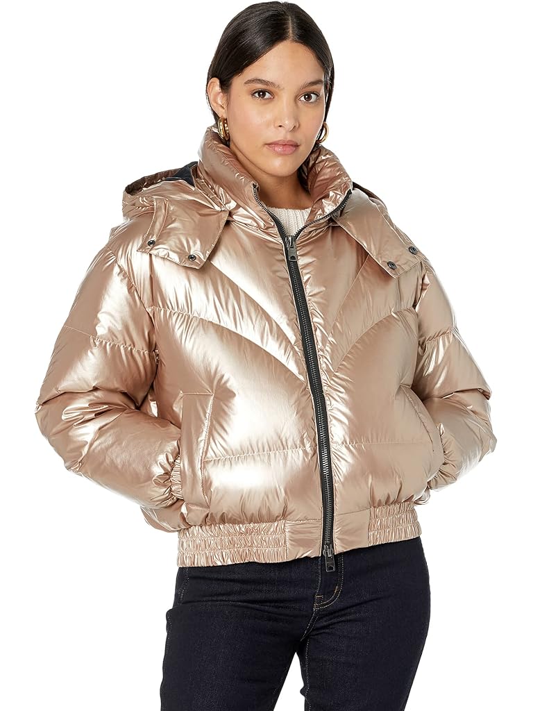 AllSaints Mika Metallic Puffer