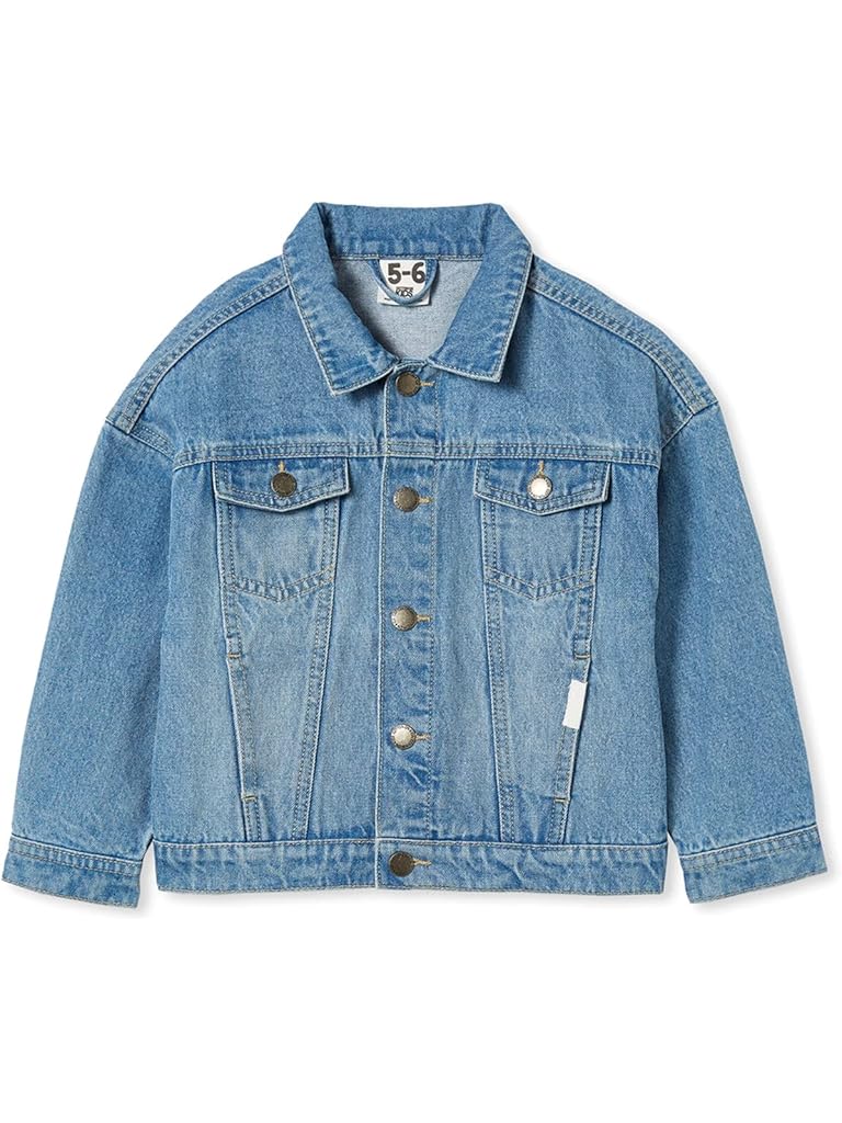 COTTON ON Emmy Oversized Denim Jacket (Toddler/Little Kids/Big Kids)