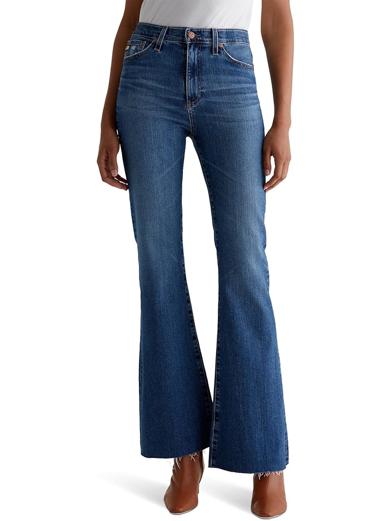 Blue AG Jeans Madi Super High Rise Flare Jeans in 15 Years Prague