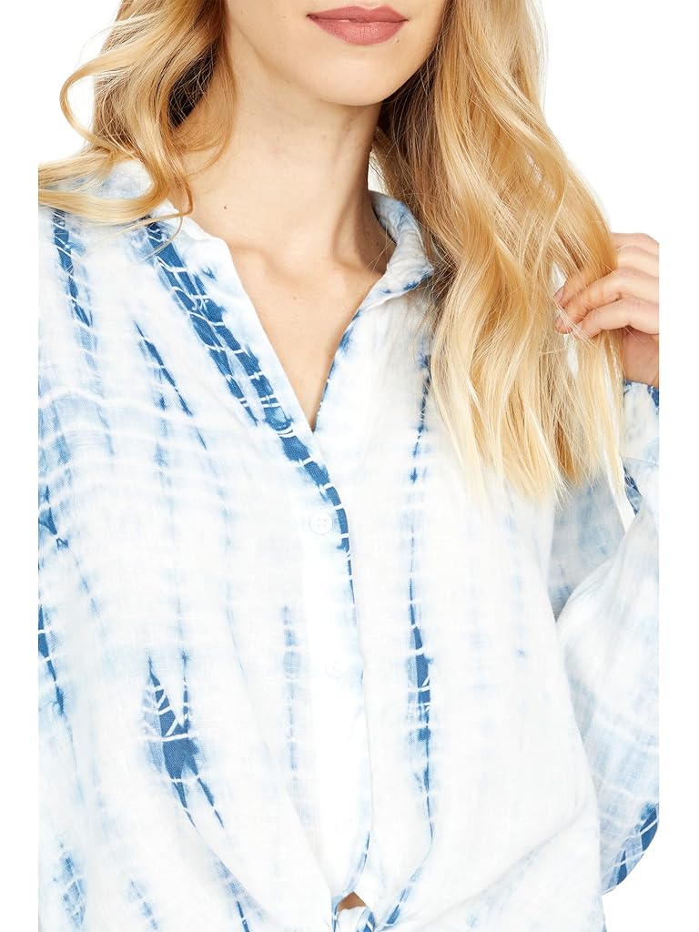 bella dahl Fray Hem Button-Down Blouse