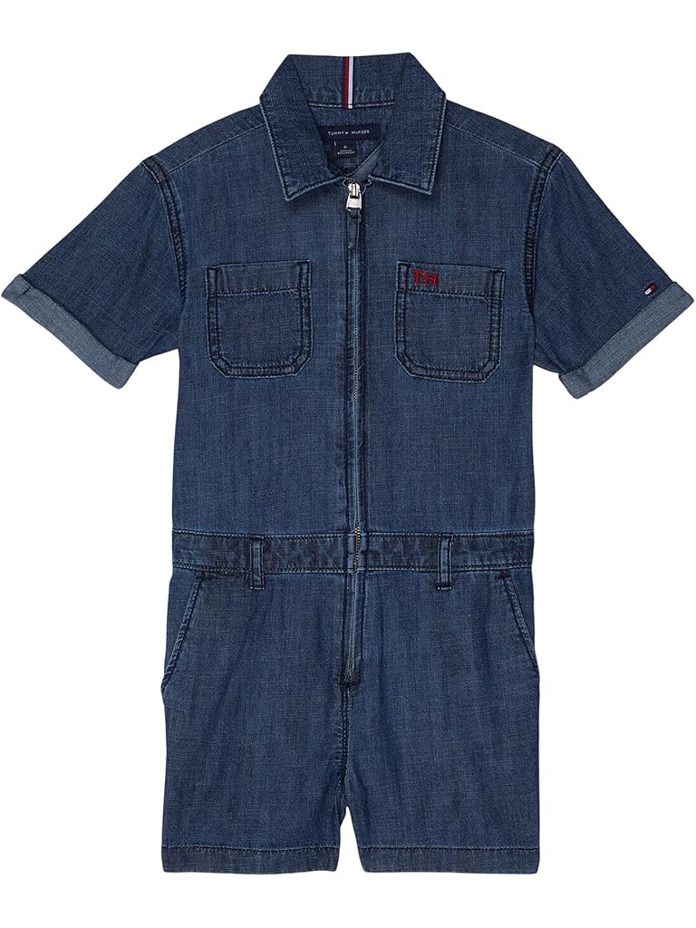 Tommy Hilfiger Adaptive Pocket Romper (Little Kids/Big Kids)