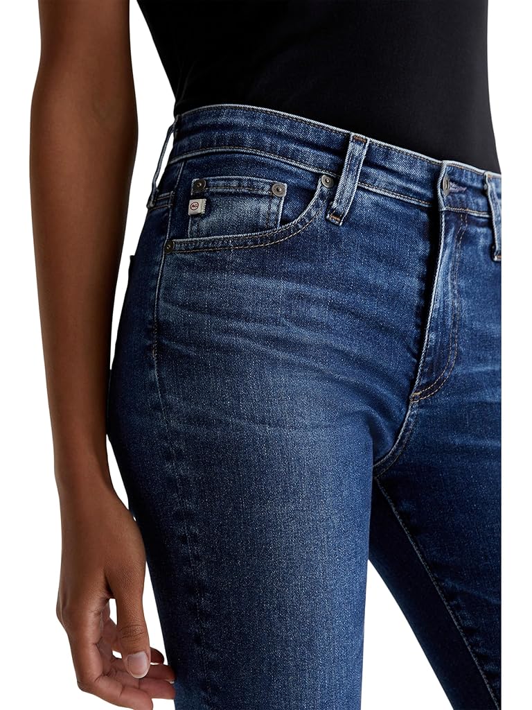 Navy AG Jeans Farrah Mid Rise Skinny Jeans in Vp 10 Years Zurich