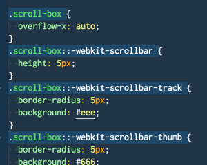 スマホ表示のときテーブルに横スクロールバーを表示するCSS