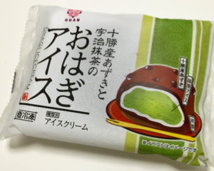 十勝産あずきと宇治抹茶のおはぎアイスを食べてみた