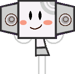 Sprite of a Blastboxer from Super Paper Mario.