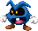 Sprite of a Blue Virus from Mario & Luigi: Superstar Saga + Bowser's Minions.