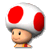 Toad's mugshot from Mario Superstar Baseball