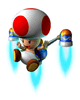 A Sticker of Toad (from Mario Party 6) in Super Smash Bros. Brawl.