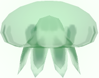 Model of a green jellyfish from Super Mario Sunshine.