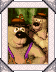 Benny (left) and his twin brother, Björn (right), in Dixie Kong's Photo Album from Donkey Kong Country 3: Dixie Kong's Double Trouble!