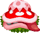 Mom Piranha's overworld sprite, after being defeated in battle, from Mario & Luigi: Superstar Saga + Bowser's Minions